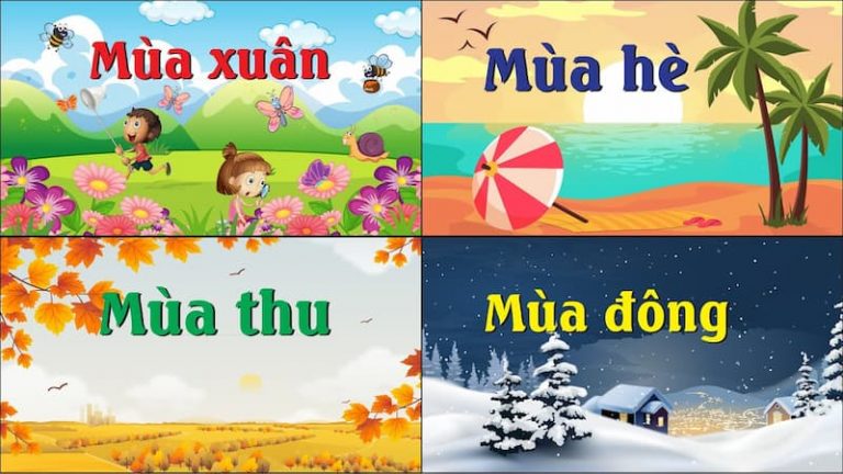 Bốn mùa: xuân, hạ, thu, đông được phân chia như thế nào?