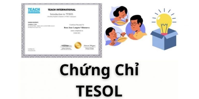 Vì sao nên có chứng chỉ TESOL?