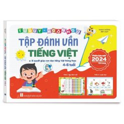 Sách Tập đánh vần Tiếng Việt, Luyện đọc, Tập viết, Thẻ đánh vần cho bé 4 6 tuổi hành trang cho bé vào lớp 1